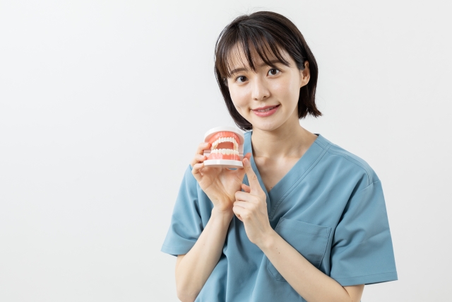 歯科指導する歯科医師